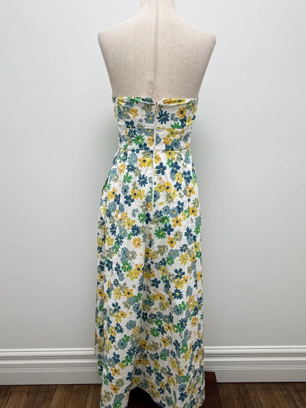 Kate Spade Strapless Market Floral Midi Dress Size 4